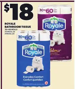 Independent City Market ROYALE BATHROOM TISSUE, 30=60 ROLLS offer