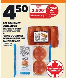 Independent City Market ACE GOURMET BURGER OR SAUSAGE BUNS, 4'S offer