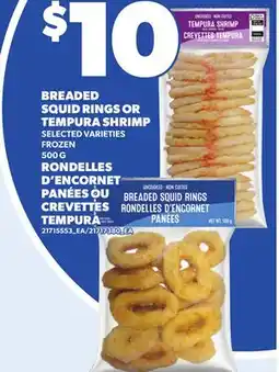 Independent City Market BREADED SQUID RINGS OR TEMPURA SHRIMP offer