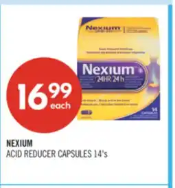 Shoppers Drug Mart NEXIUM ACID REDUCER CAPSULES 14'S offer