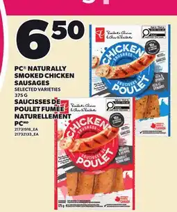 Independent City Market PC NATURALLY SMOKED CHICKEN SAUSAGES offer