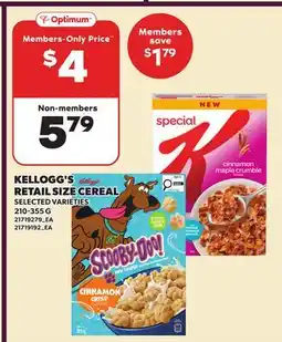 Independent City Market KELLOGG'S RETAIL SIZE CEREAL offer