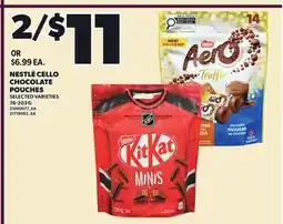 Independent City Market NESTLÉ CELLO CHOCOLATE CHOCOLATE POUCHES offer