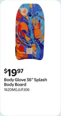 Walmart Body Glove 36 Splash Body Board offer