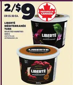 Independent City Market LIBERTÉ MÉDITERRANÉE TUBS offer