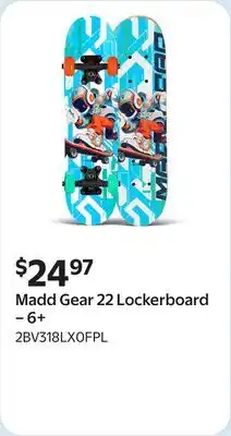 Walmart Madd Gear 22 Lockerboard – 6+ offer