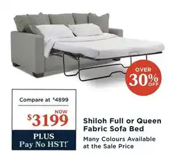 La Z Boy Shiloh Full or Queen Fabric Sofa Bed offer