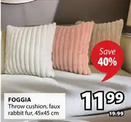 JYSK FOGGIA Throw cushion, faux rabbit fur offer