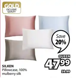 JYSK SILKEN Pillowcase, 100% mulberry silk offer