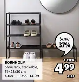 JYSK BORNHOLM Shoe rack offer