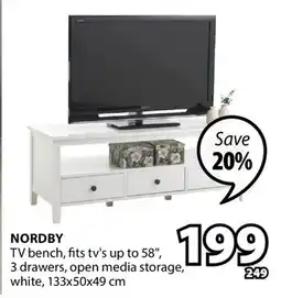 JYSK NORDBY TV bench offer