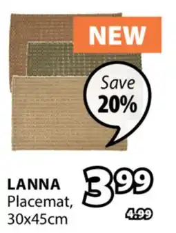 JYSK LANNA Placemat offer