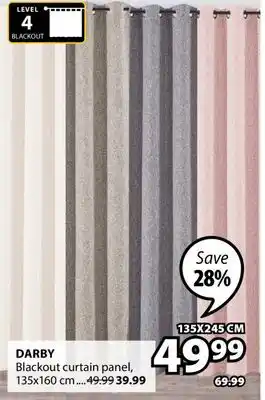 JYSK DARBY Blackout curtain panel offer