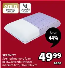 JYSK SERENITY Scented memory foam pillow offer