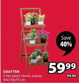 JYSK GRAFTEN 3-tier plant stand offer
