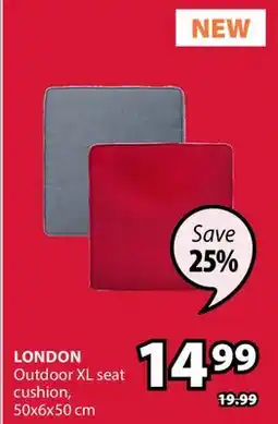 JYSK LONDON Outdoor XL seat cushion offer