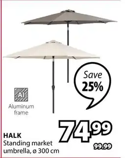 JYSK HALK Standing market umbrella offer