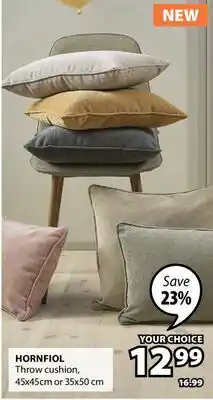 JYSK HORNFIOL Throw cushion offer