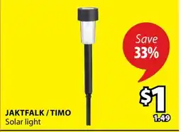 JYSK JAKTFALK/TIMO Solar light offer