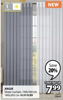 JYSK ANGIE Sheer curtain offer