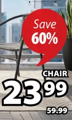 JYSK BRAVA Stackable patio chair, polyrattan woven offer