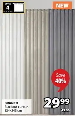 JYSK BRANCO Blackout curtain offer