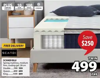JYSK SCANDI BLU Spring mattress offer