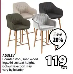JYSK ADSLEV Counter stool offer