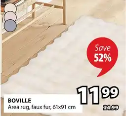 JYSK BOVILLE Area rug, faux fur offer