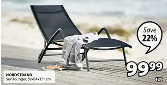 JYSK NORDSTRAND Sun lounger offer