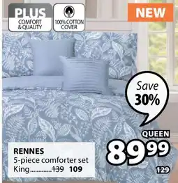 JYSK RENNES 5-piece comforter set offer