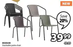 JYSK MODUM Stackable patio chair offer