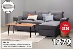 JYSK VEJLBY Sectional sofa bed offer