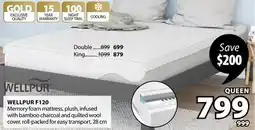 JYSK WELLPUR F120 Memory foam mattress offer