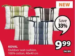 JYSK KOVAL Outdoor seat cushion offer