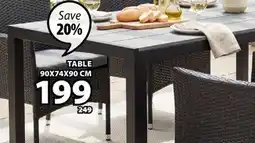 JYSK MADERUP Patio dining table offer