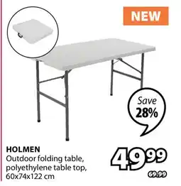 JYSK HOLMEN Outdoor folding table offer