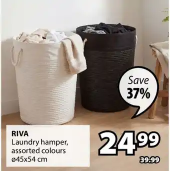 JYSK RIVA Laundry hamper, assorted colours offer