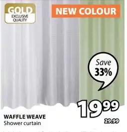 JYSK WAFFLE WEAVE Shower curtain offer