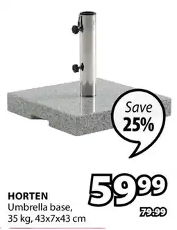 JYSK HORTEN Umbrella base offer