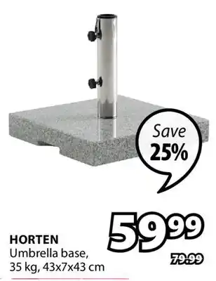 JYSK HORTEN Umbrella base offer