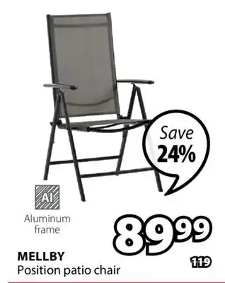 JYSK MELLBY Position patio chair offer