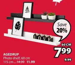 JYSK AGEDRUP Photo shelf, 60 cm offer
