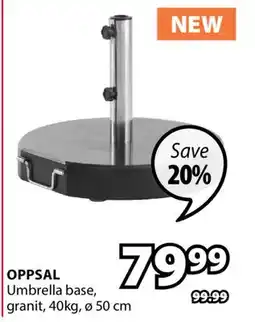 JYSK OPPSAL Umbrella base offer
