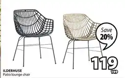 JYSK ILDERHUSE Patio lounge chair offer