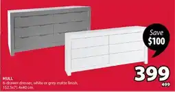 JYSK HULL 6-drawer dresser offer