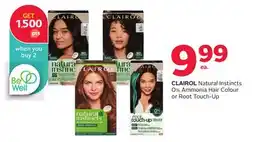 Rexall CLAIROL Natural Instincts 0% Ammonia Hair Colour or Root Touch-Up offer