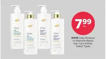 Rexall DOVE Daily Moisture or Intensive Repair Hair Care offer