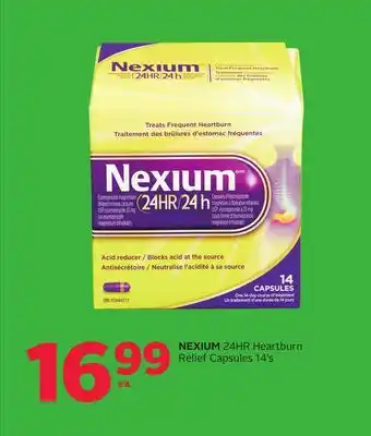 Rexall NEXIUM 24HR Heartburn Relief Capsules offer
