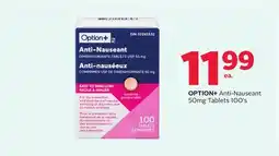 Rexall OPTION+ Anti-Nauseant 50mg Tablets 100's offer